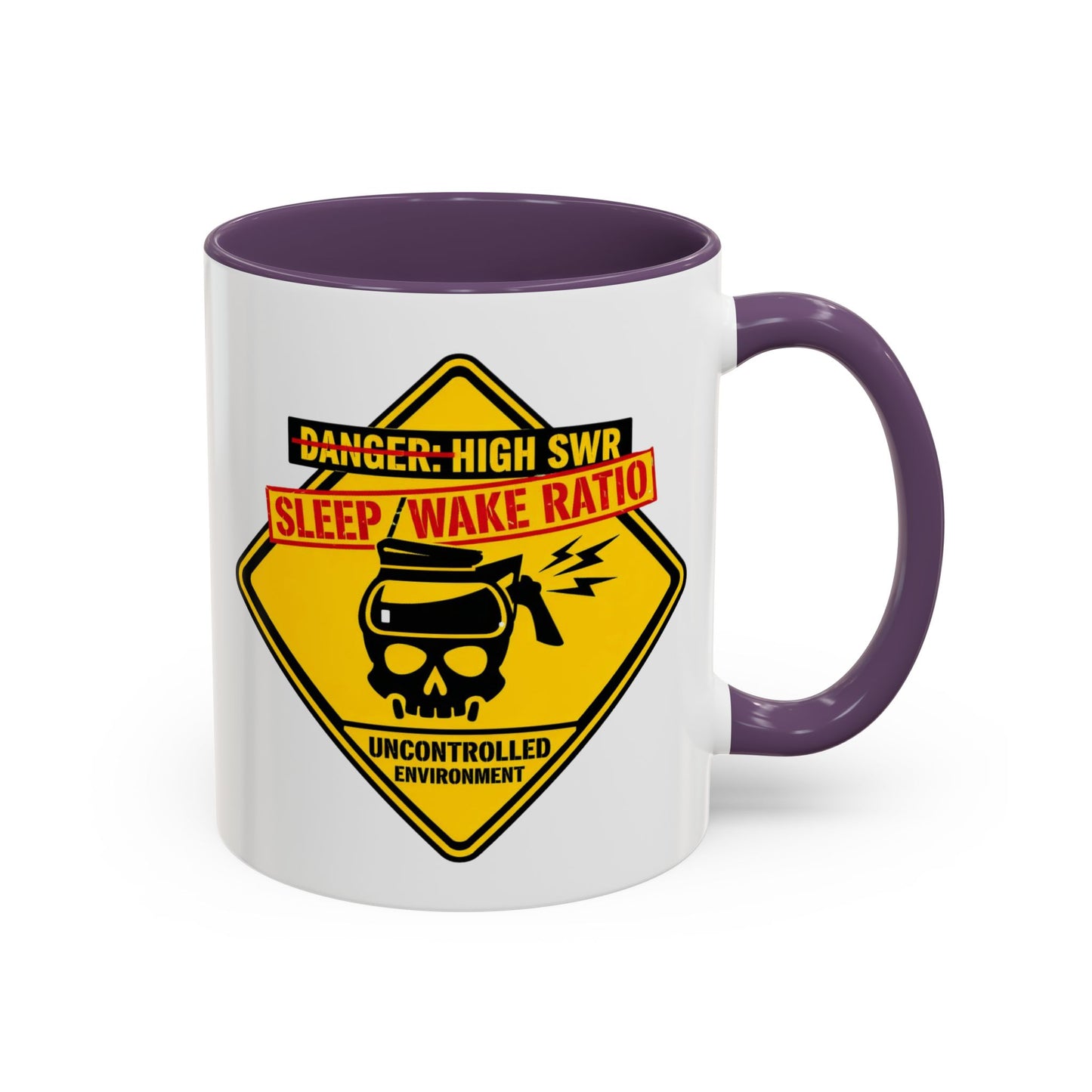 Coffee Mug — "Danger: High SWR Sleep/Wake Ratio" Novice Radio Operator Mug