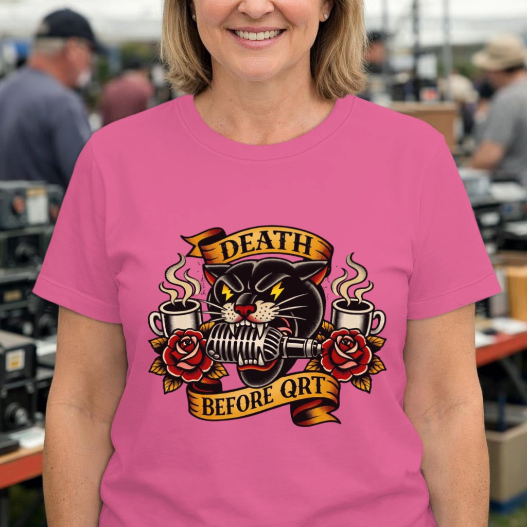 Death Before QRT Tattoo-Style Graphic Tee