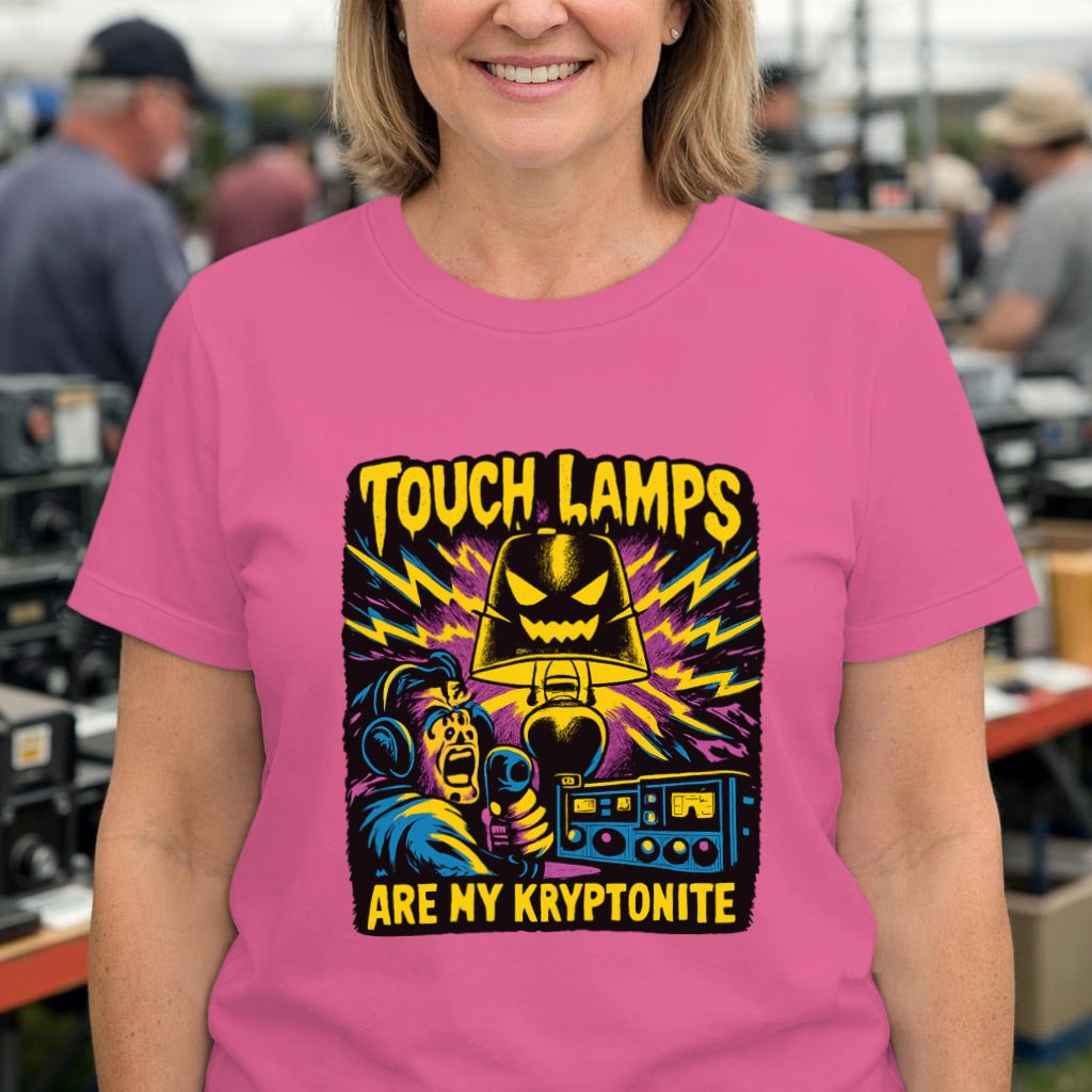 Touch Lamps Are My Kryptonite T-Shirt — Retro Horror Graphic Tee