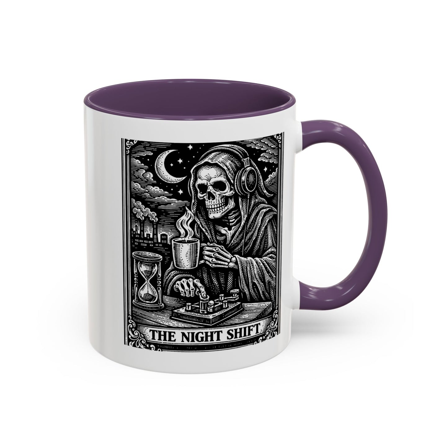 The Night Shift Ham Skull Coffee Mug — Gothic Accent 11/15oz