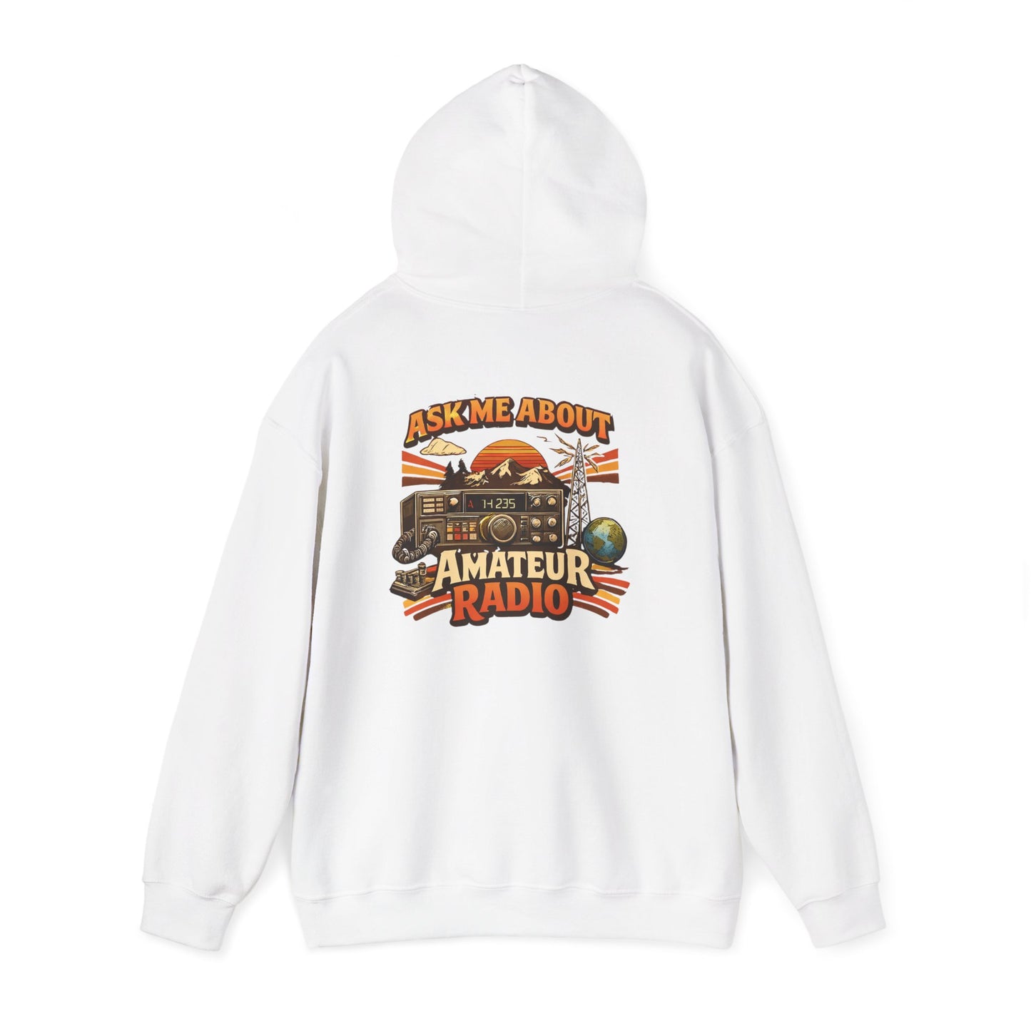 Ham Radio Dad Hoodie — “Ask Me About Amateur Radio” Vintage Amateur Radio Sweatshirt