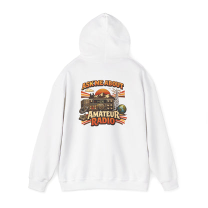 Ham Radio Dad Hoodie — “Ask Me About Amateur Radio” Vintage Amateur Radio Sweatshirt