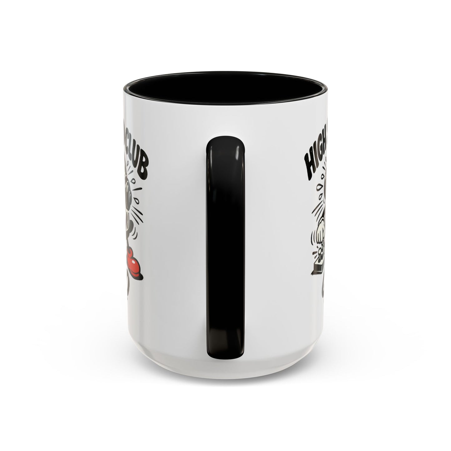High Speed Club Accent Ham Coffee Mug — Retro DJ Cartoon 11/15oz