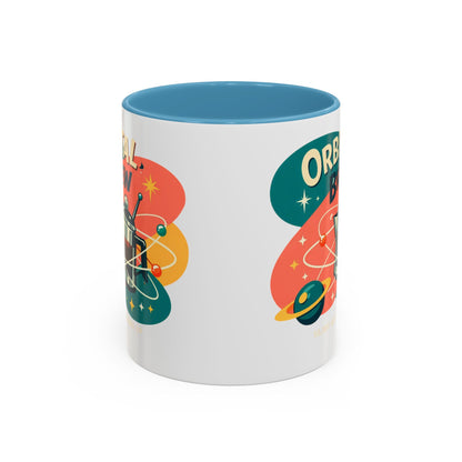 Orbital Brew Coffee Mug - Retro Space Coffee Pot Accent Mug (11/15oz)