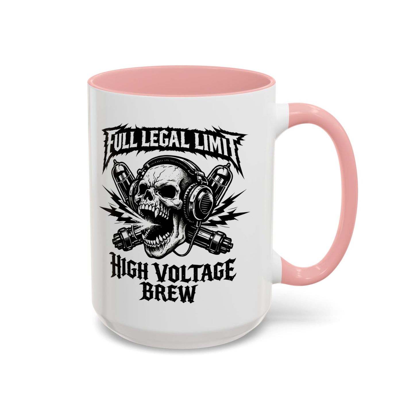 Skull 'High Voltage Brew' Accent Coffee Mug