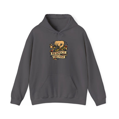 Respect the Fist Hoodie — SOTA Activator Mountain Adventure Pullover