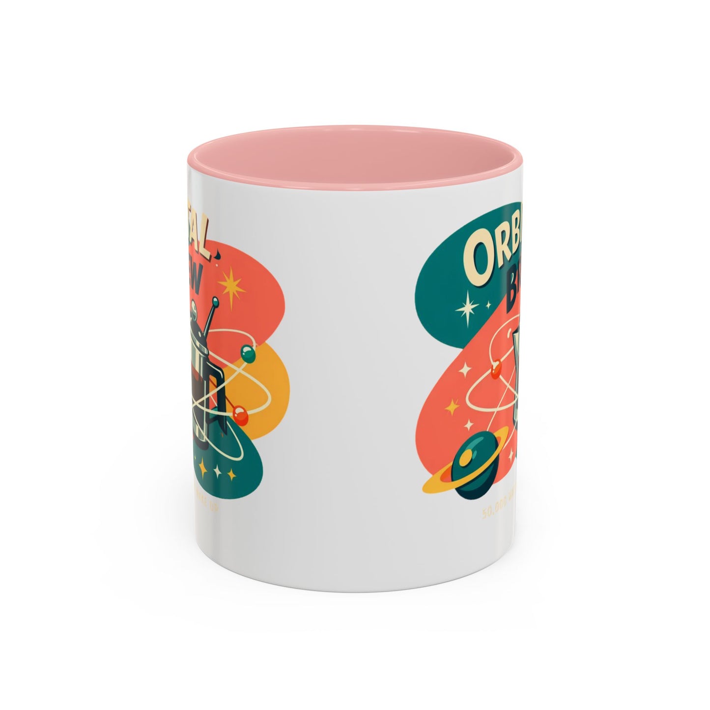Orbital Brew Coffee Mug - Retro Space Coffee Pot Accent Mug (11/15oz)