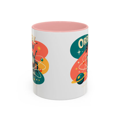Orbital Brew Coffee Mug - Retro Space Coffee Pot Accent Mug (11/15oz)