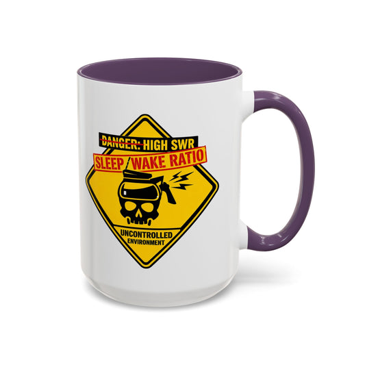Coffee Mug — "Danger: High SWR Sleep/Wake Ratio" Novice Radio Operator Mug