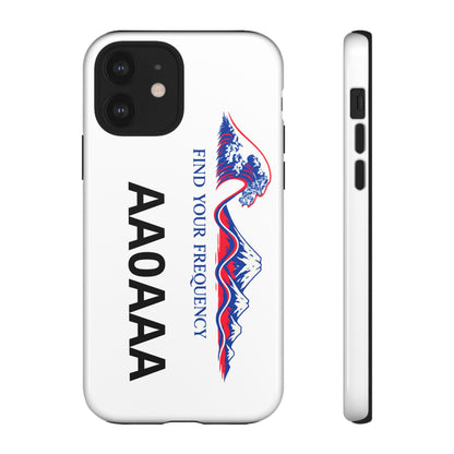 Phone Case — "Find Your Frequency" Graphic Protective Case (Custom Text Option)