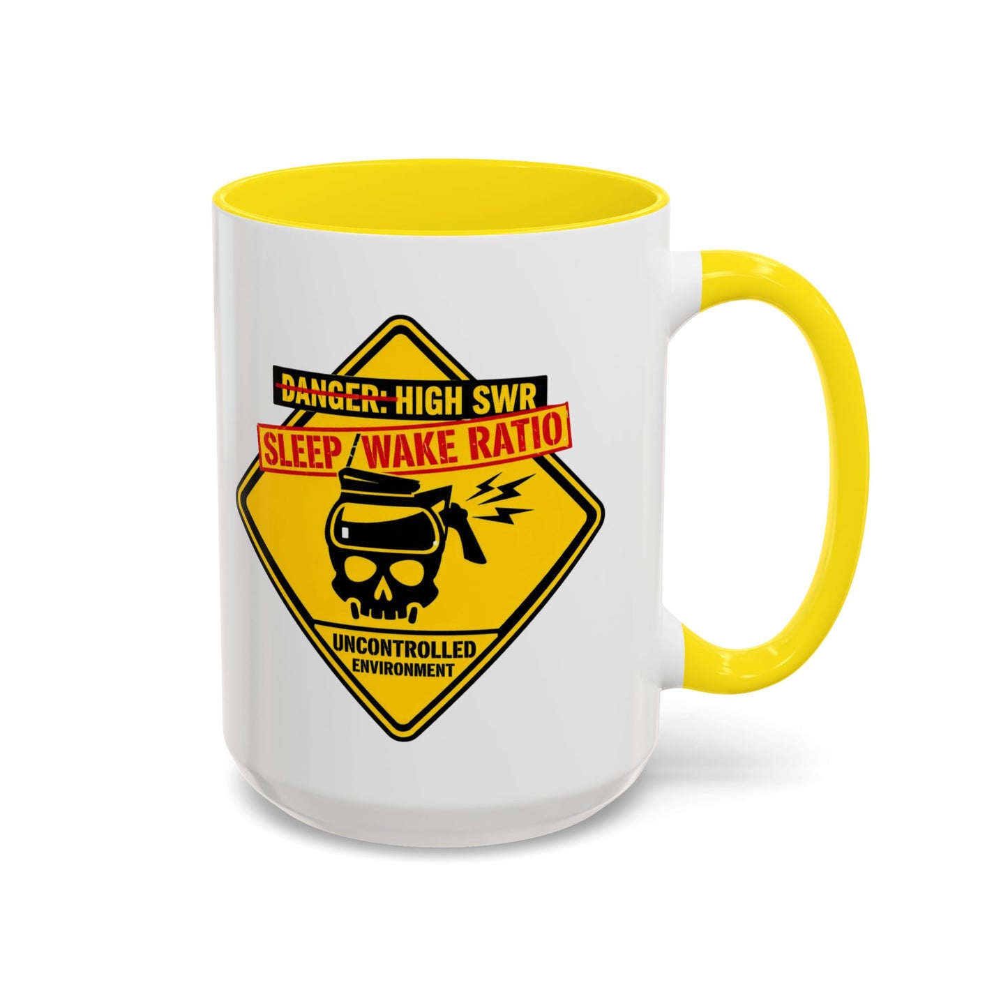 Coffee Mug — "Danger: High SWR Sleep/Wake Ratio" Novice Radio Operator Mug