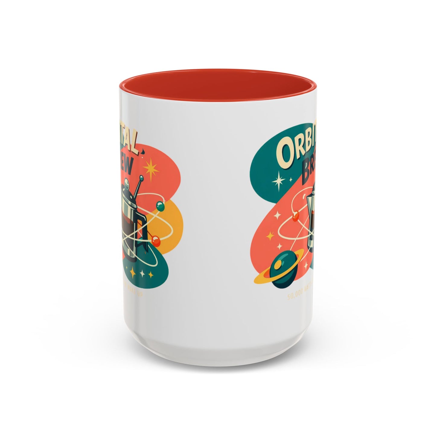 Orbital Brew Coffee Mug - Retro Space Coffee Pot Accent Mug (11/15oz)