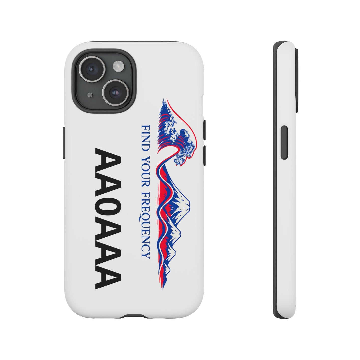 Phone Case — "Find Your Frequency" Graphic Protective Case (Custom Text Option)