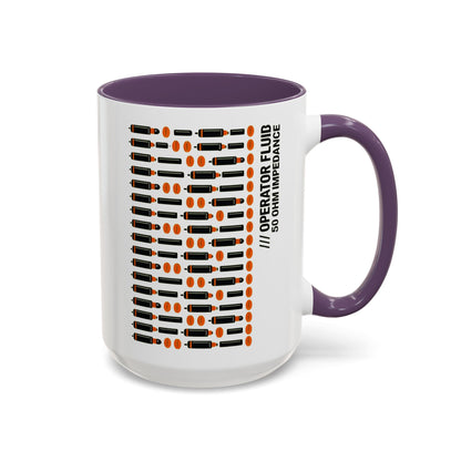 Coffee Coffee Mug -  Retro Morse Circuit Pattern Accent (11/15oz)