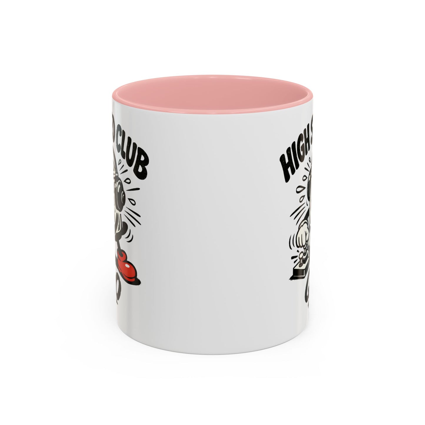 High Speed Club Accent Ham Coffee Mug — Retro DJ Cartoon 11/15oz