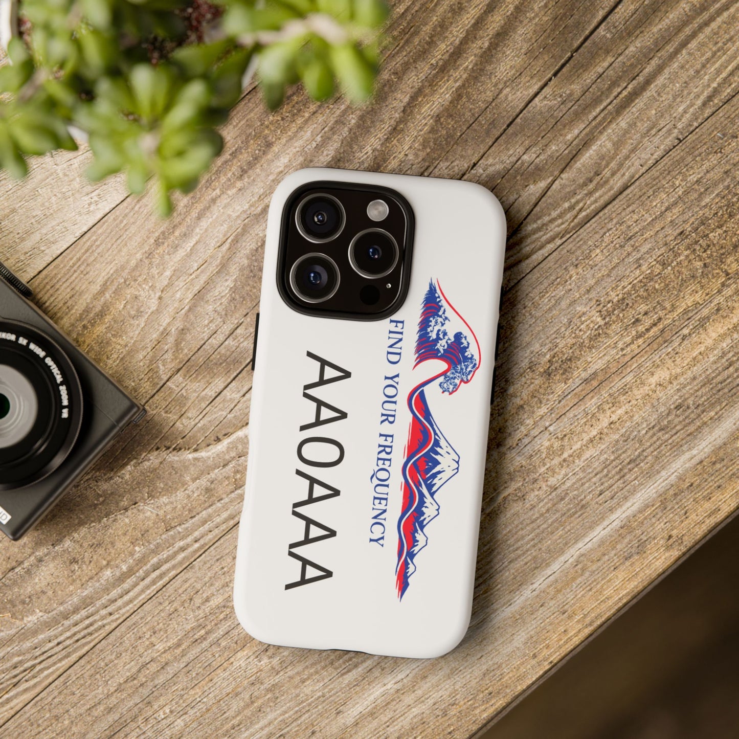 Phone Case — "Find Your Frequency" Graphic Protective Case (Custom Text Option)