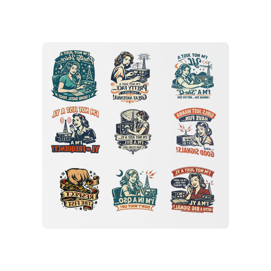 Vintage Pin-Up YL Temporary Tattoos — Retro YL Flash Sheet