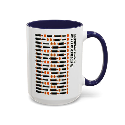 Coffee Coffee Mug -  Retro Morse Circuit Pattern Accent (11/15oz)