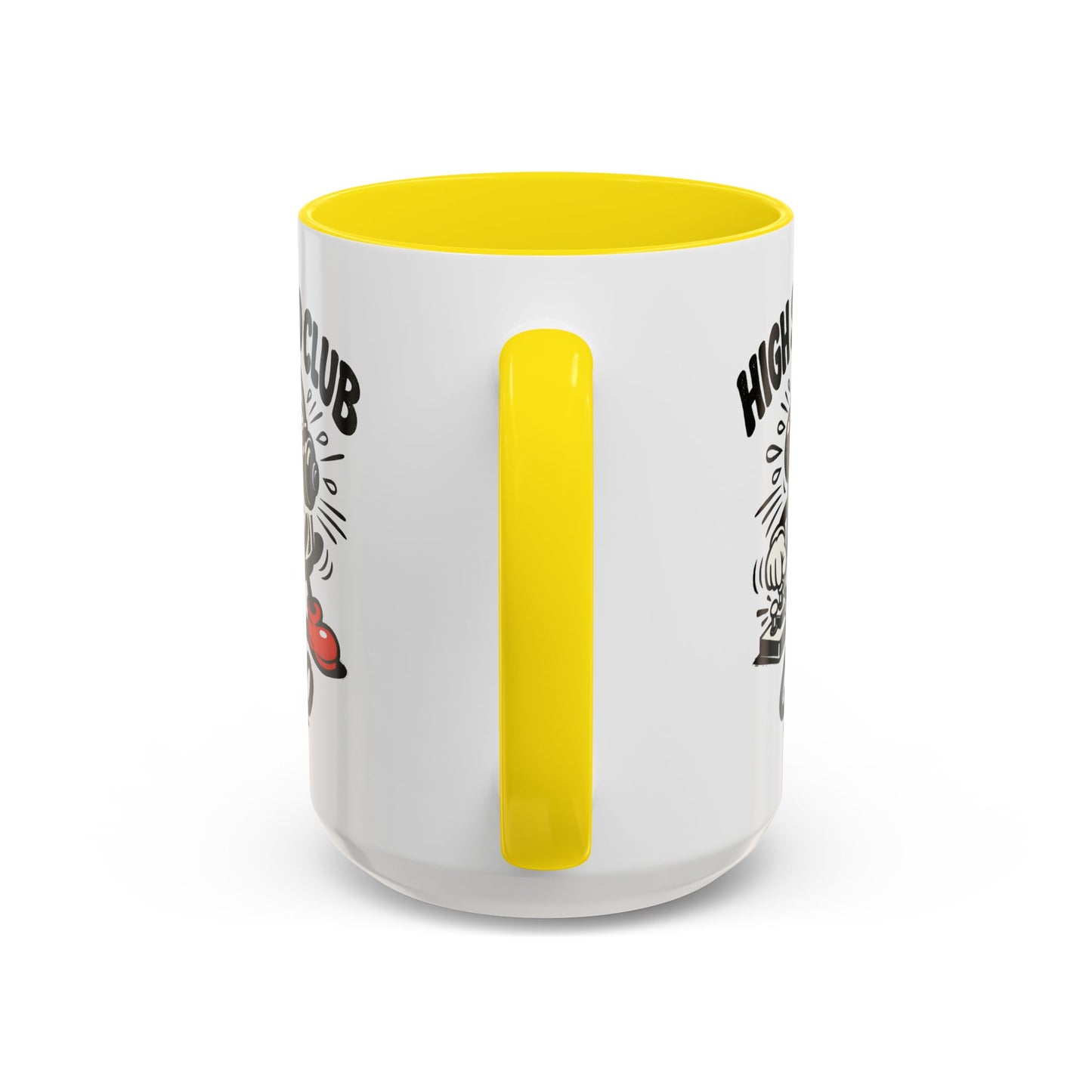 High Speed Club Accent Ham Coffee Mug — Retro DJ Cartoon 11/15oz