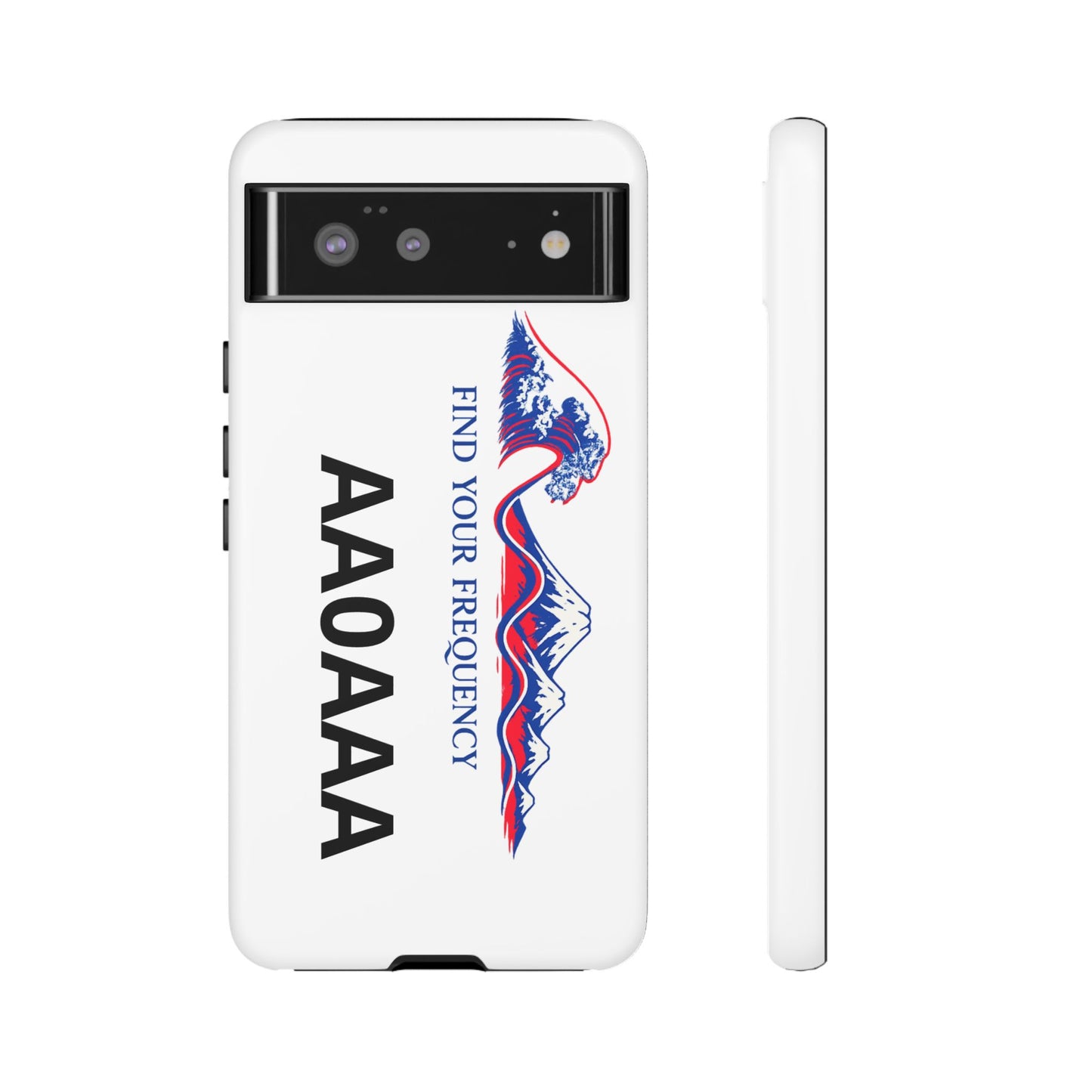 Phone Case — "Find Your Frequency" Graphic Protective Case (Custom Text Option)