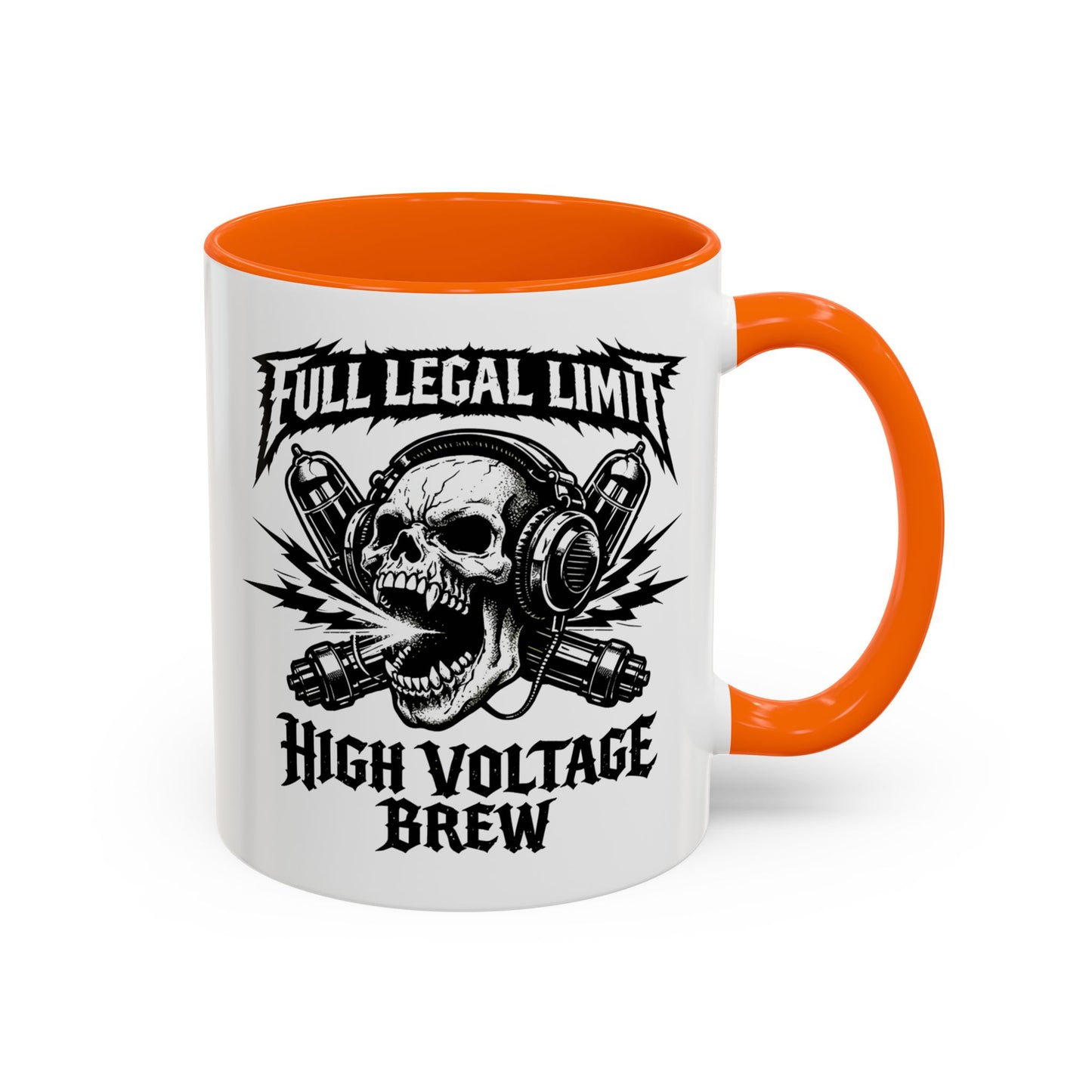 Skull 'High Voltage Brew' Accent Coffee Mug