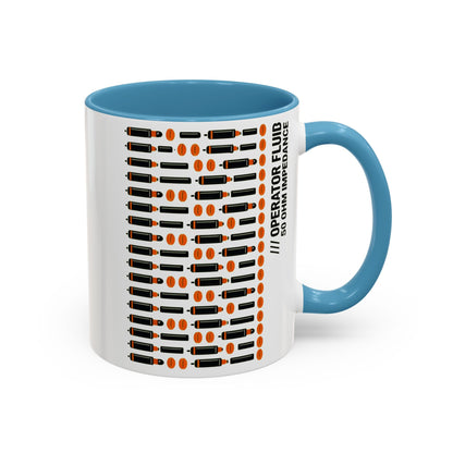 Coffee Coffee Mug -  Retro Morse Circuit Pattern Accent (11/15oz)