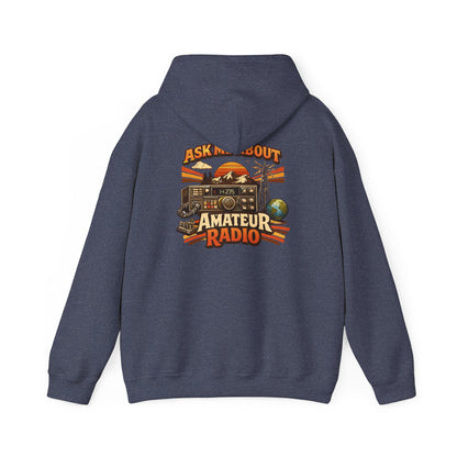 Ham Radio Dad Hoodie — “Ask Me About Amateur Radio” Vintage Amateur Radio Sweatshirt