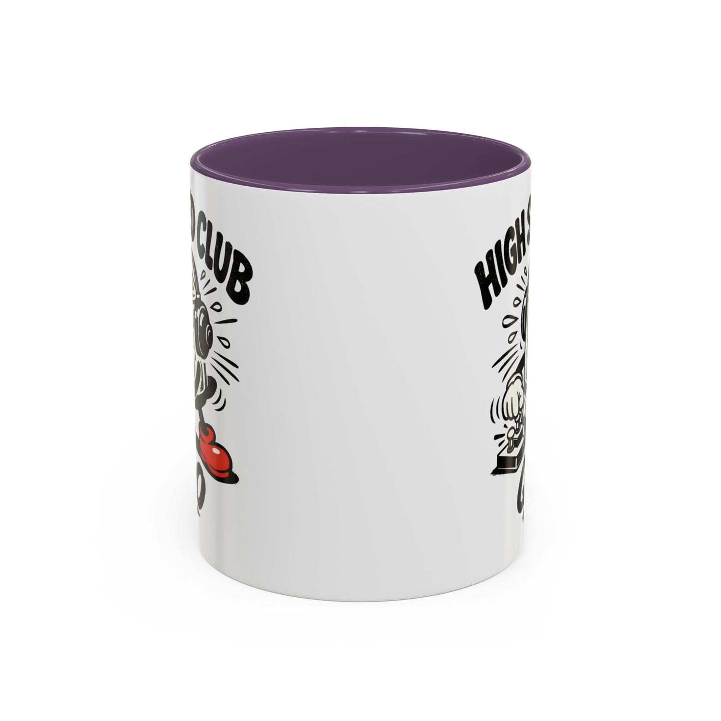 High Speed Club Accent Ham Coffee Mug — Retro DJ Cartoon 11/15oz