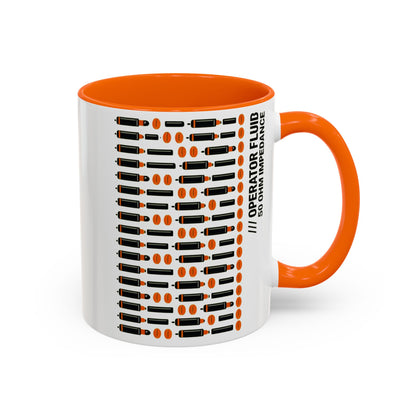 Coffee Coffee Mug -  Retro Morse Circuit Pattern Accent (11/15oz)