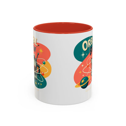 Orbital Brew Coffee Mug - Retro Space Coffee Pot Accent Mug (11/15oz)
