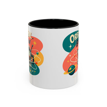 Orbital Brew Coffee Mug - Retro Space Coffee Pot Accent Mug (11/15oz)
