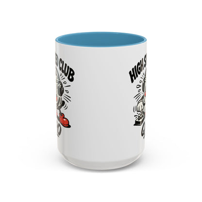 High Speed Club Accent Ham Coffee Mug — Retro DJ Cartoon 11/15oz
