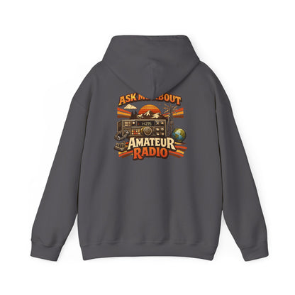 Ham Radio Dad Hoodie — “Ask Me About Amateur Radio” Vintage Amateur Radio Sweatshirt