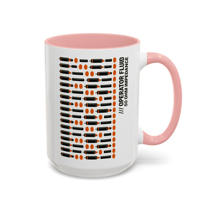 Coffee Coffee Mug -  Retro Morse Circuit Pattern Accent (11/15oz)