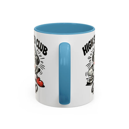 High Speed Club Accent Ham Coffee Mug — Retro DJ Cartoon 11/15oz