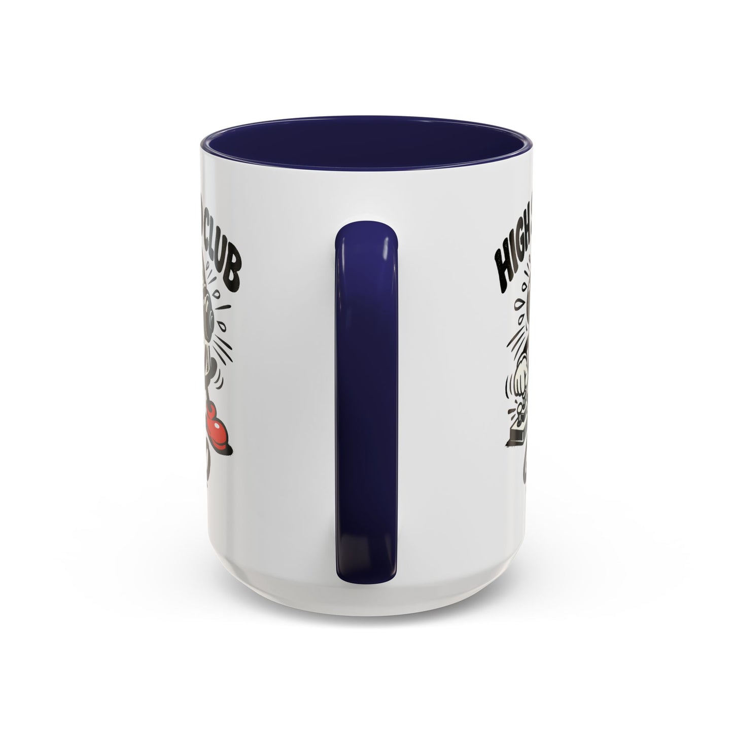 High Speed Club Accent Ham Coffee Mug — Retro DJ Cartoon 11/15oz