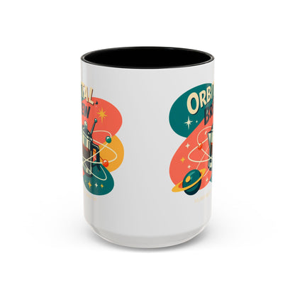 Orbital Brew Coffee Mug - Retro Space Coffee Pot Accent Mug (11/15oz)