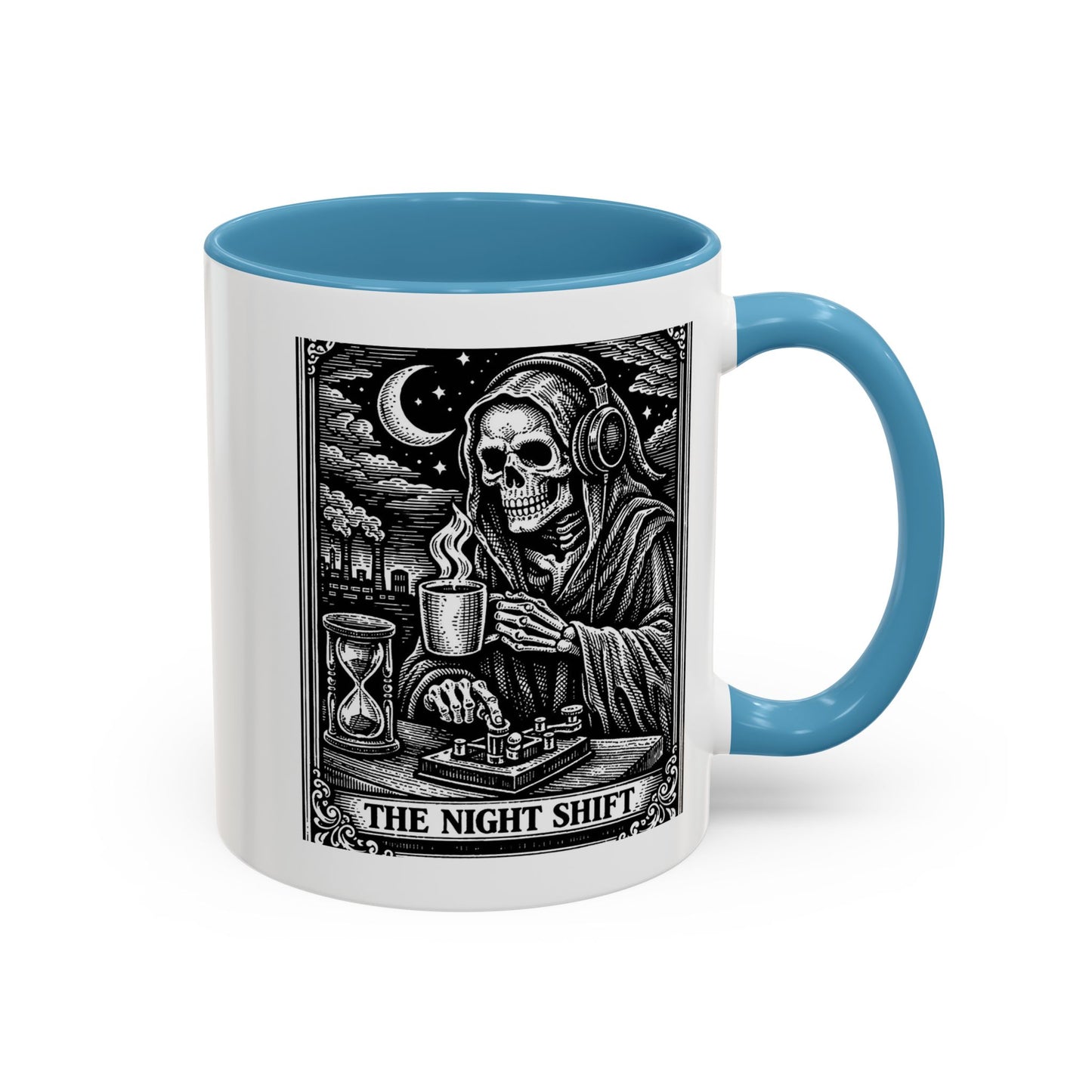 The Night Shift Ham Skull Coffee Mug — Gothic Accent 11/15oz