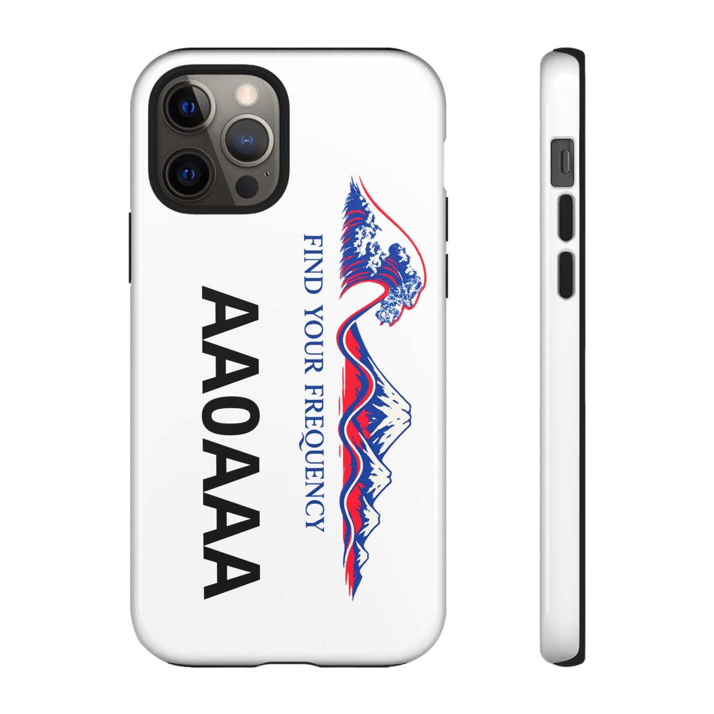 Phone Case — "Find Your Frequency" Graphic Protective Case (Custom Text Option)