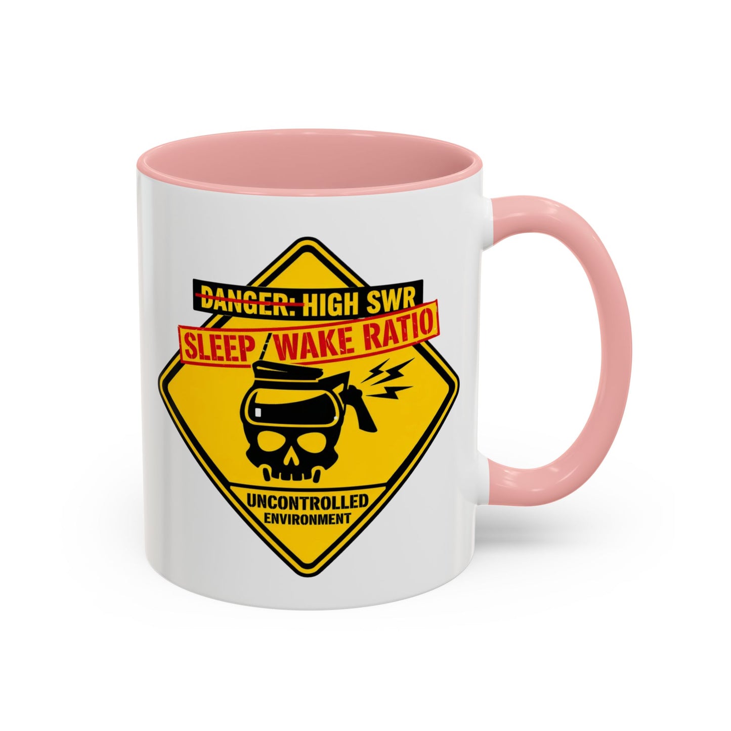 Coffee Mug — "Danger: High SWR Sleep/Wake Ratio" Novice Radio Operator Mug