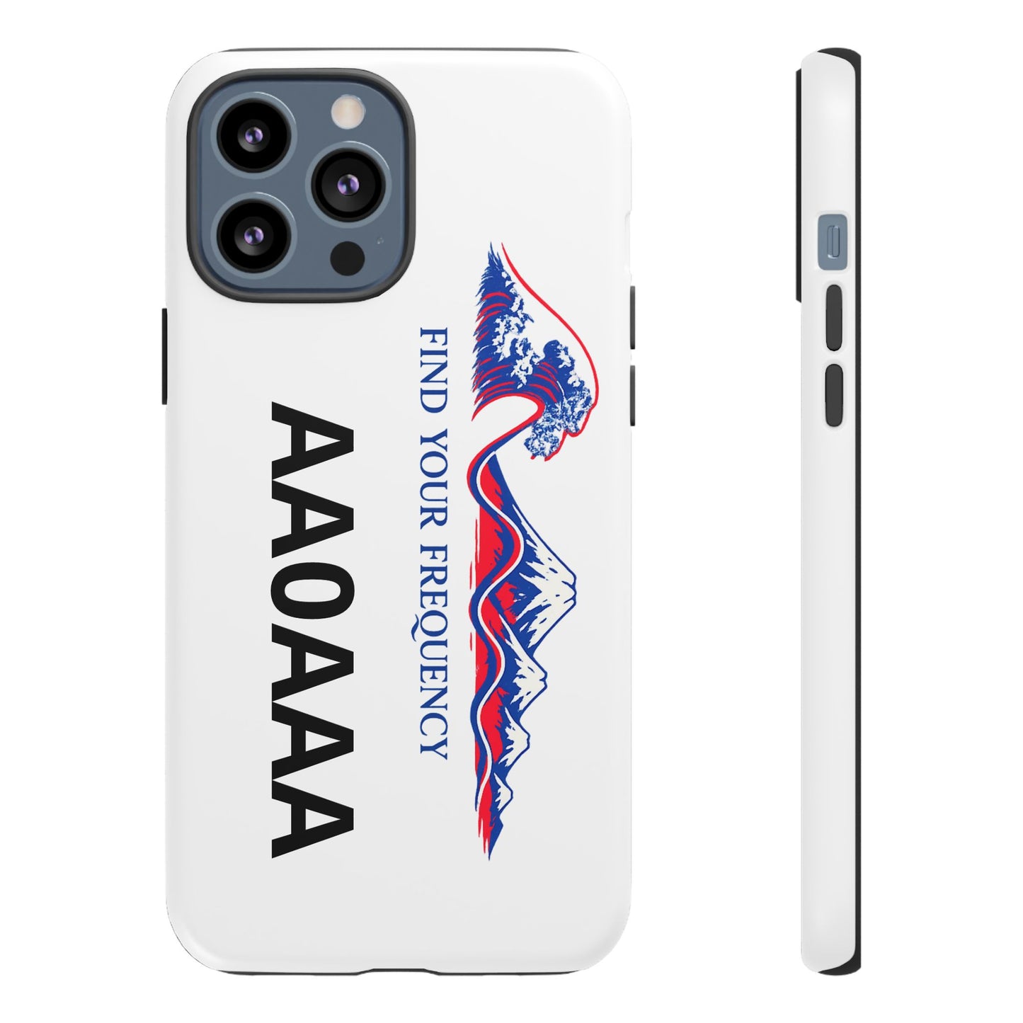 Phone Case — "Find Your Frequency" Graphic Protective Case (Custom Text Option)