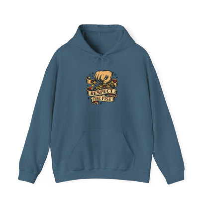 Respect the Fist Hoodie — SOTA Activator Mountain Adventure Pullover