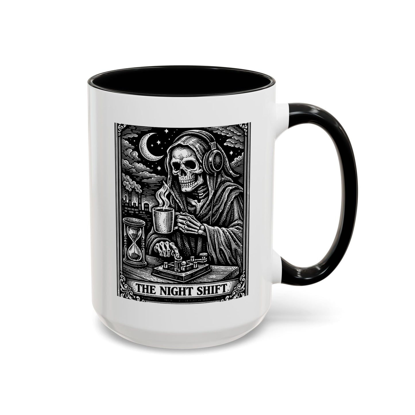 The Night Shift Ham Skull Coffee Mug — Gothic Accent 11/15oz