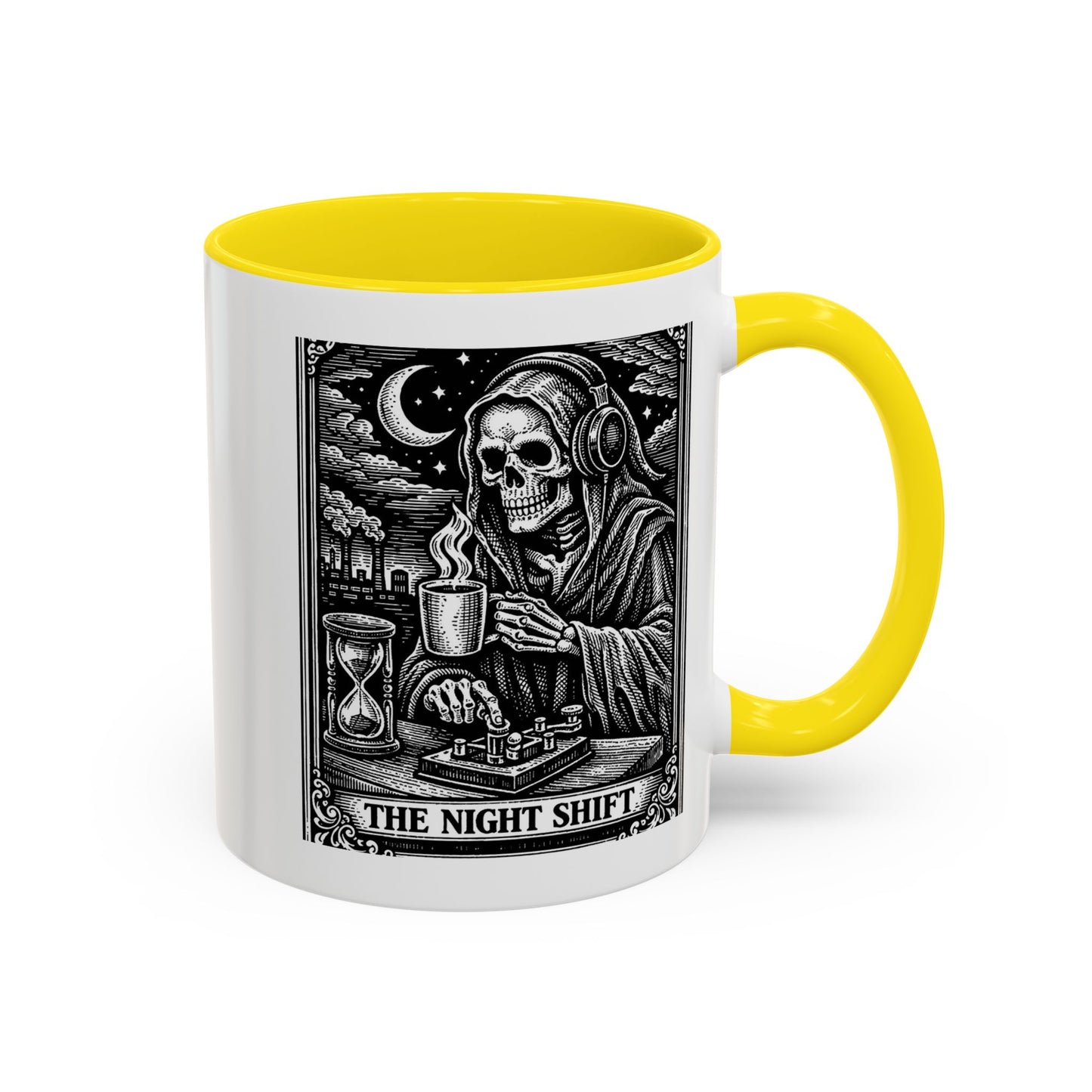 The Night Shift Ham Skull Coffee Mug — Gothic Accent 11/15oz