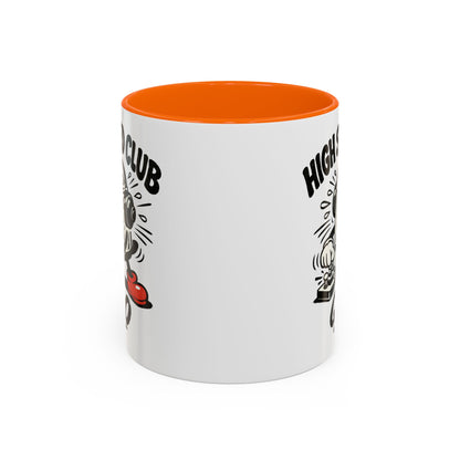 High Speed Club Accent Ham Coffee Mug — Retro DJ Cartoon 11/15oz