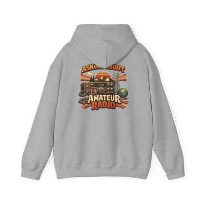 Ham Radio Dad Hoodie — “Ask Me About Amateur Radio” Vintage Amateur Radio Sweatshirt