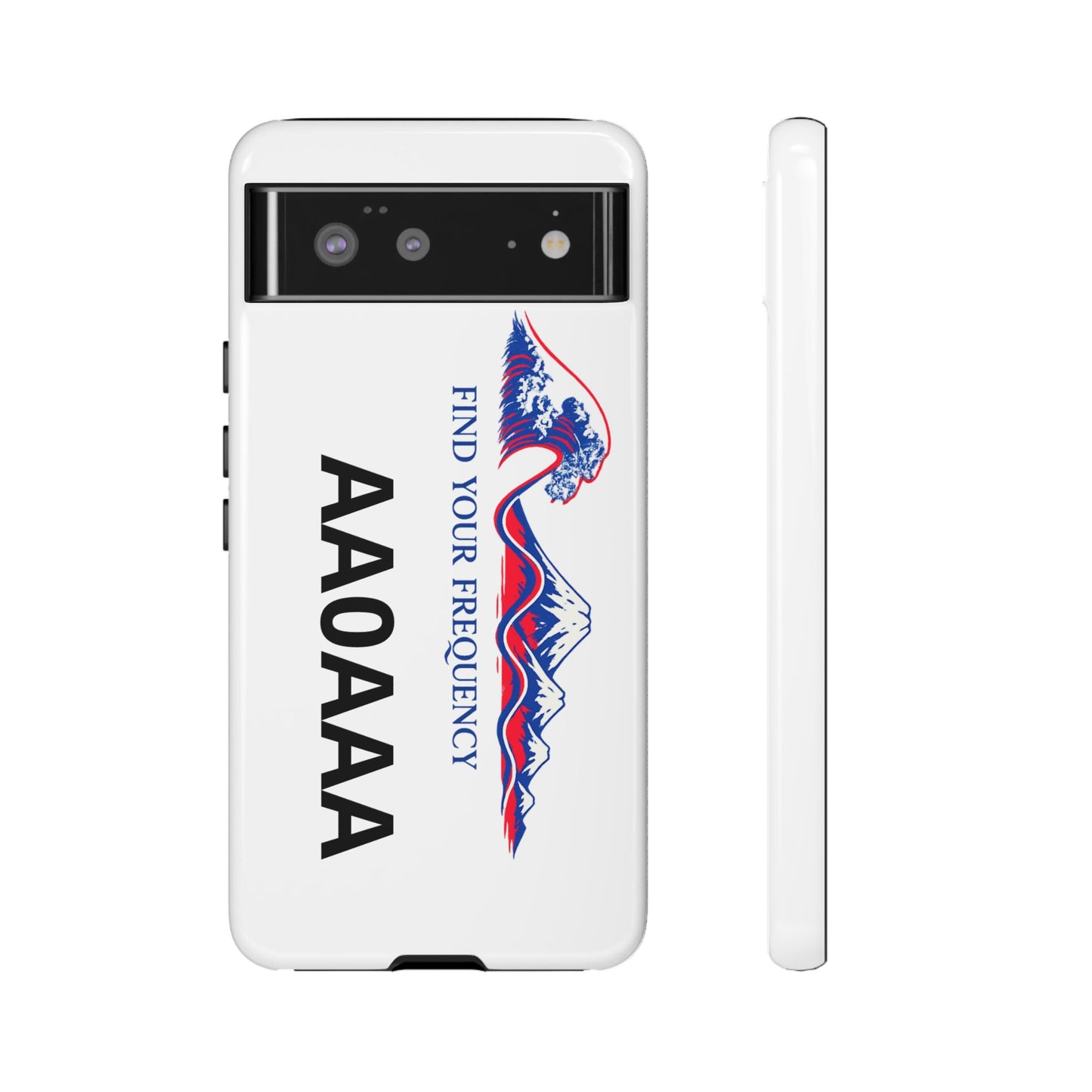 Phone Case — "Find Your Frequency" Graphic Protective Case (Custom Text Option)