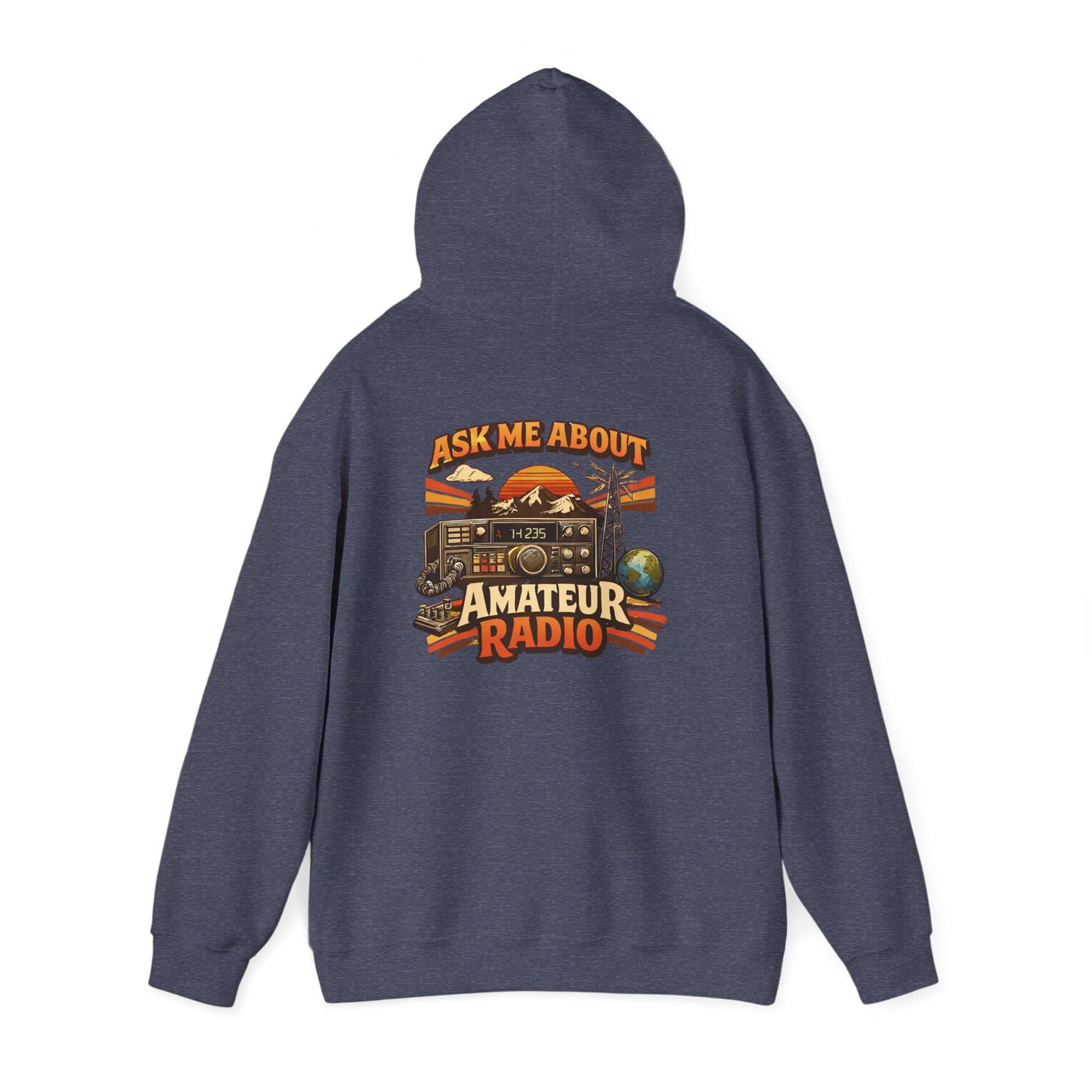 Ham Radio Dad Hoodie — “Ask Me About Amateur Radio” Vintage Amateur Radio Sweatshirt