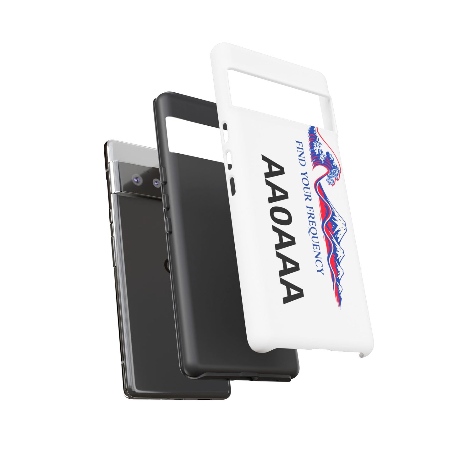 Phone Case — "Find Your Frequency" Graphic Protective Case (Custom Text Option)