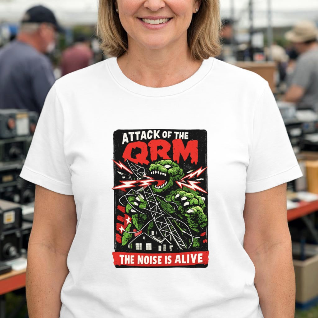 Attack of the QRM Tee - Vintage Monster Radio Shirt (“The Noise Is Alive”)